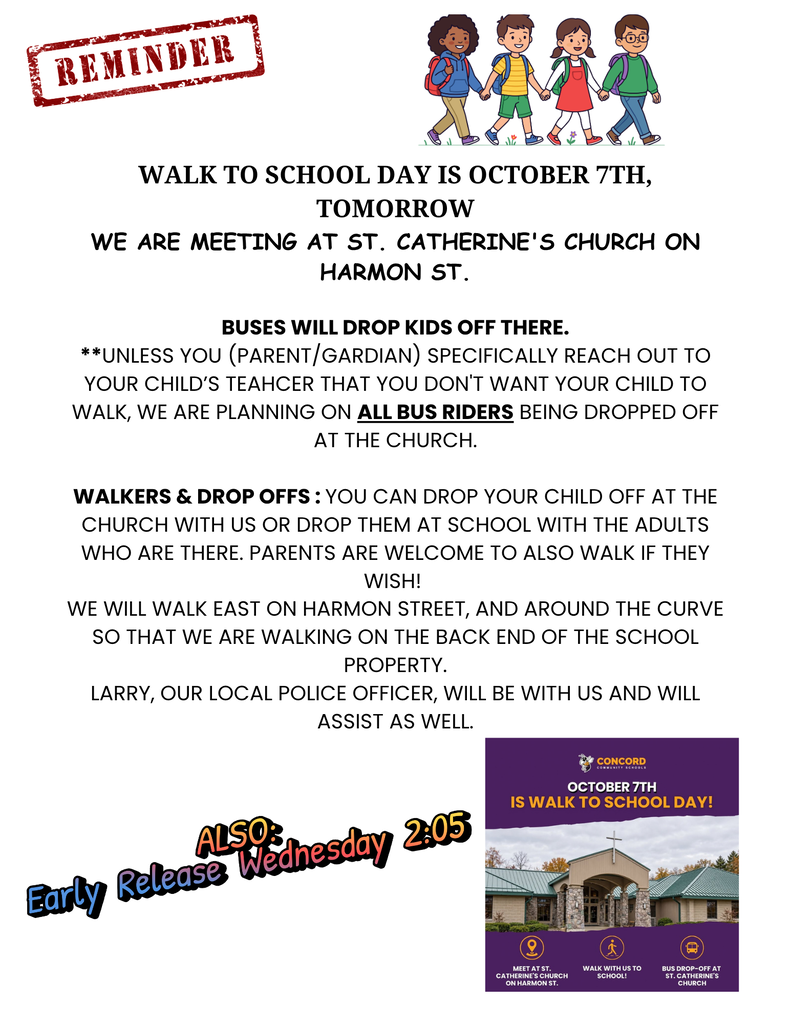 Walk to School Reminder