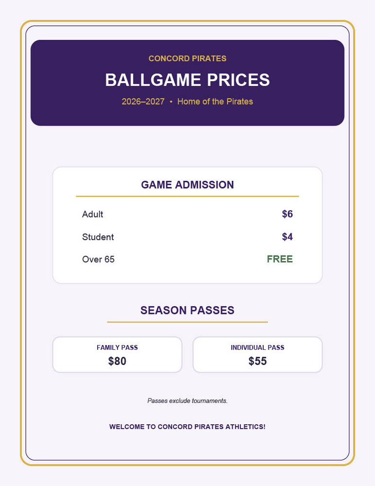 price list