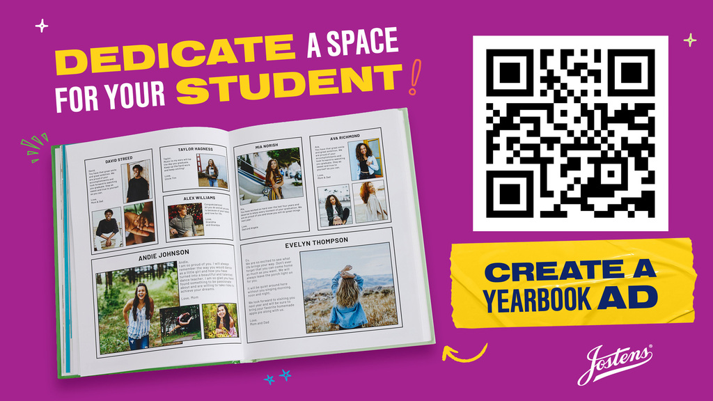 Senior ad flyer with QR code