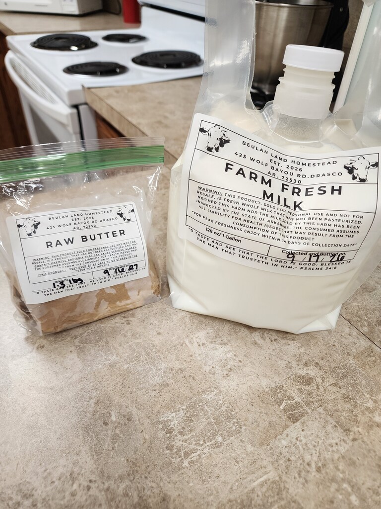 milk and butter 