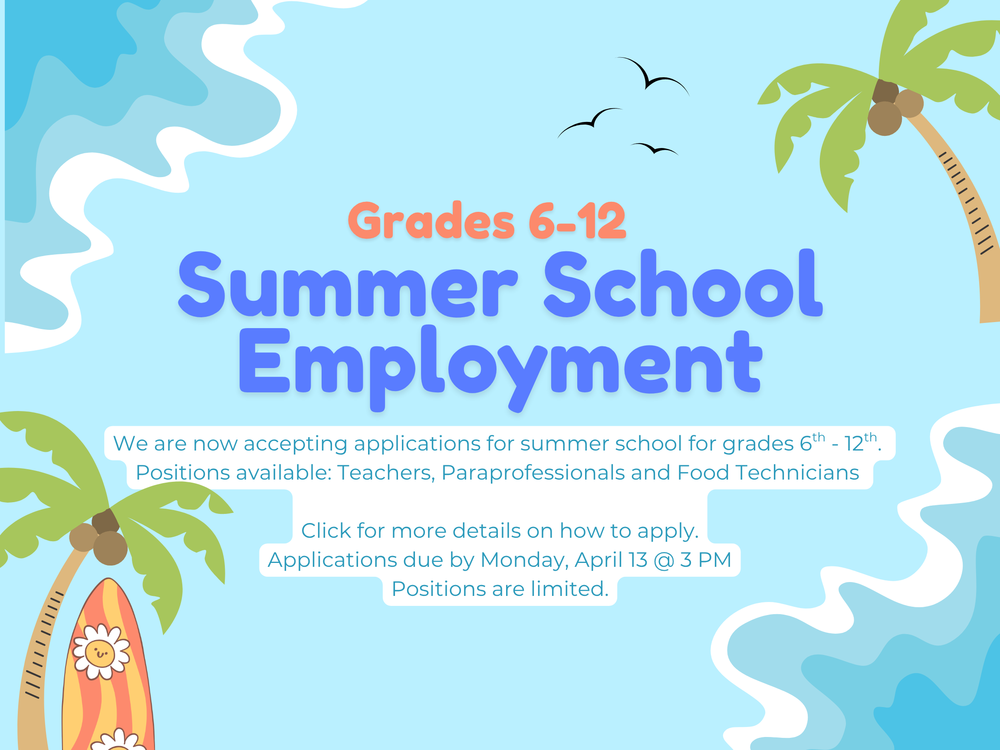 Summer School Employment