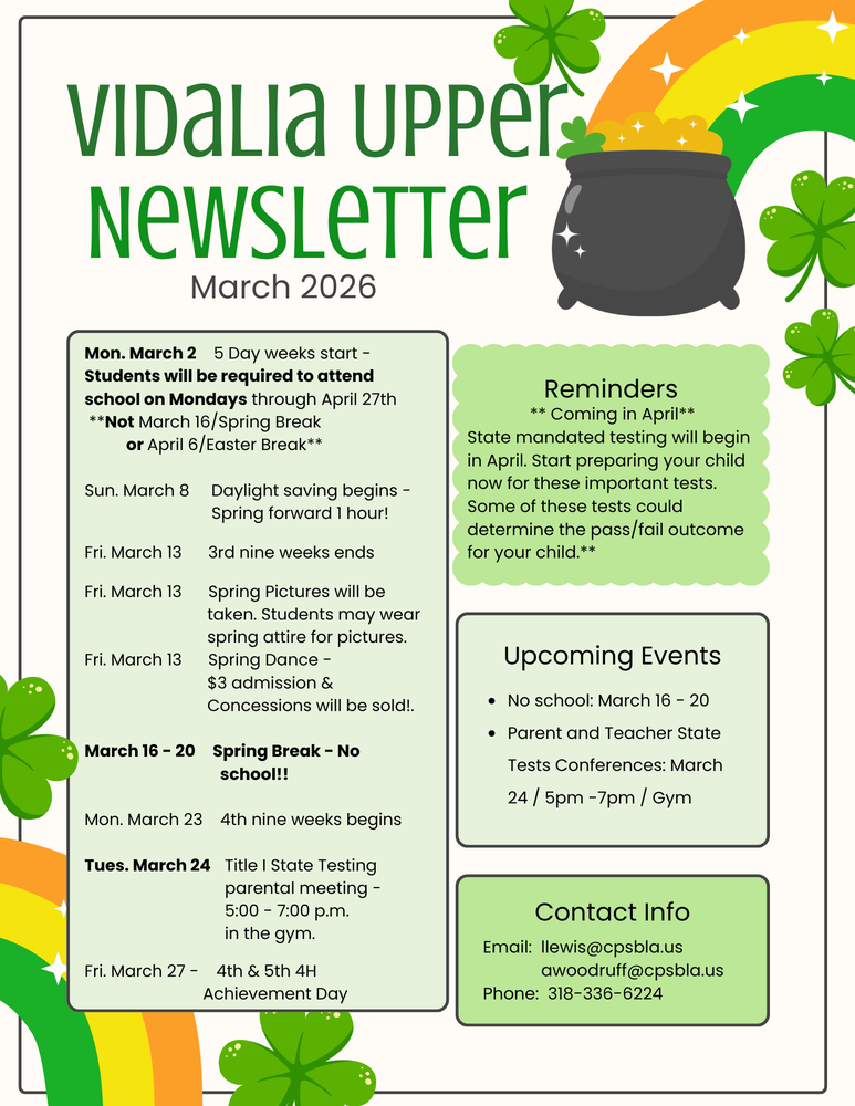 VUE Newsletter March 2026