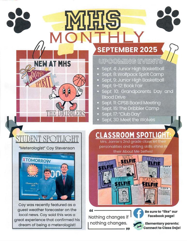 MHS Monthly Newsletter - September 2025