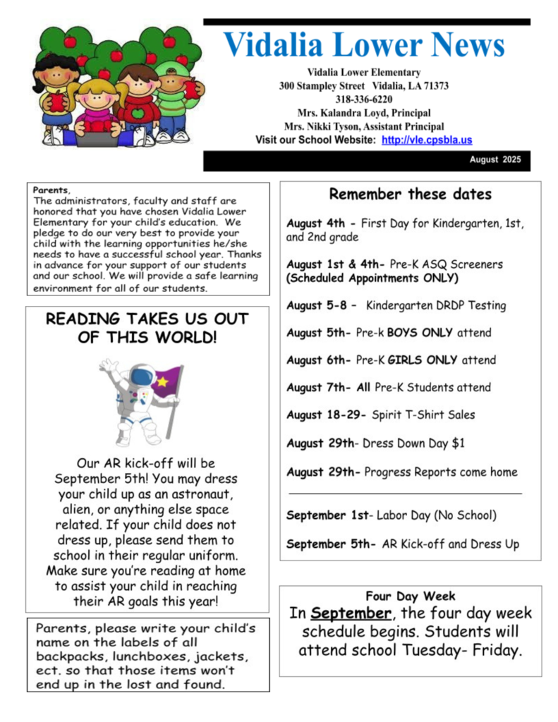 August Newsletter