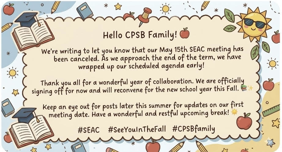SEAC Announcement