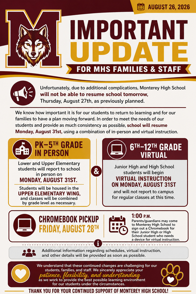 MHS Update 8/26/26