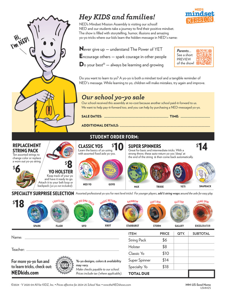 English order form