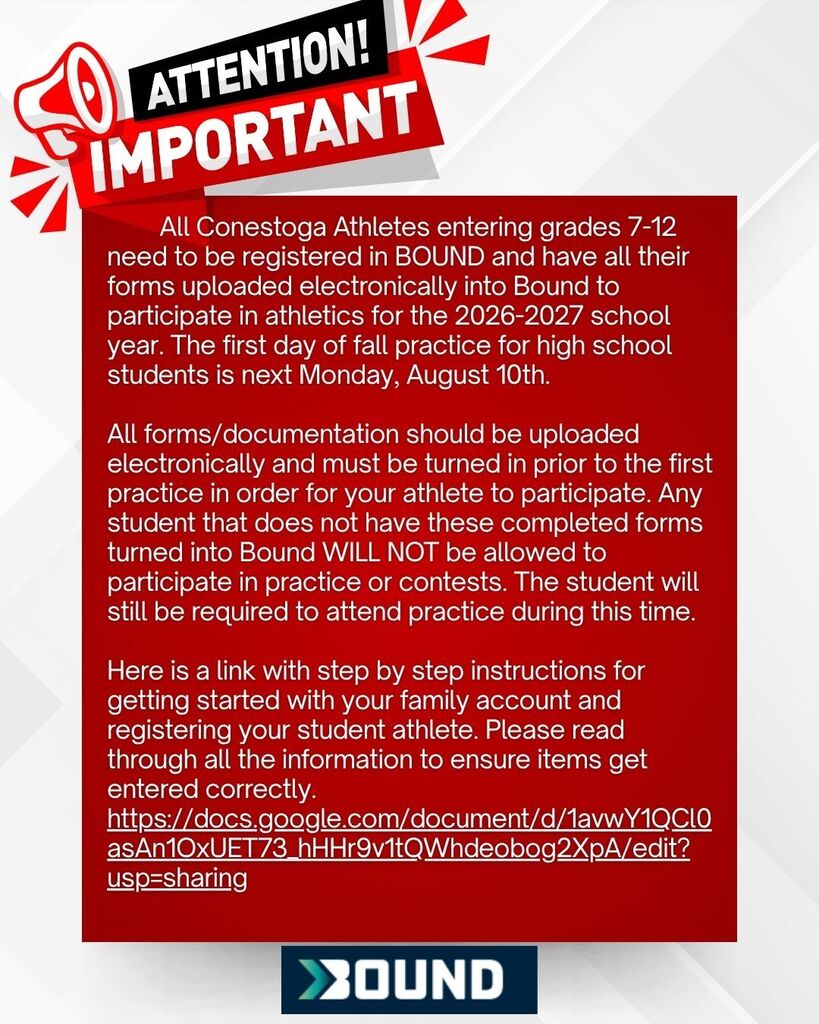 Athletic registration guide