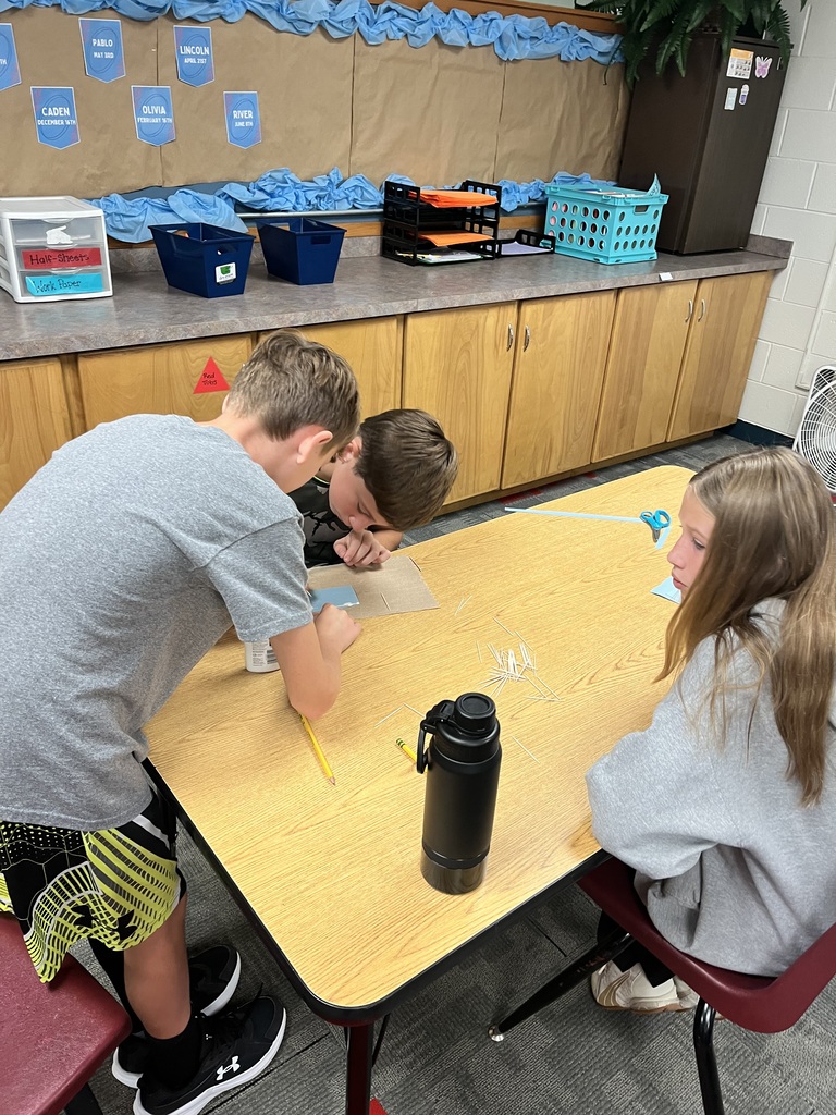Students building 