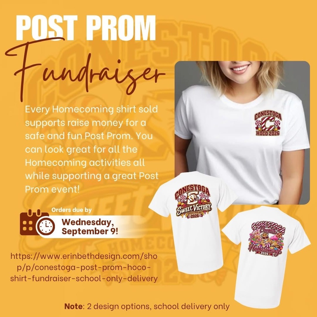 Post prom t shirt fundraiser graphic 