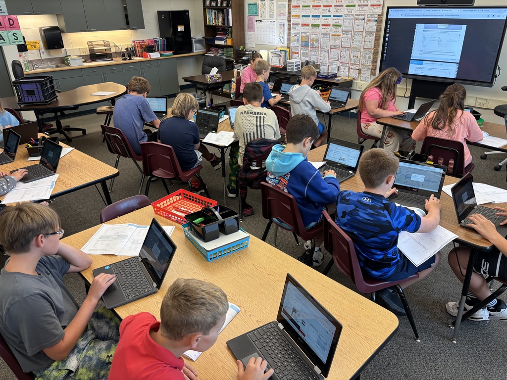 Students on chromebooks