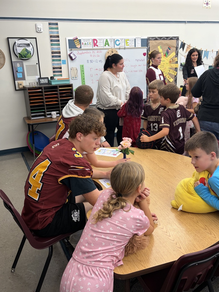 Students in a classroom doing a STEM project 
