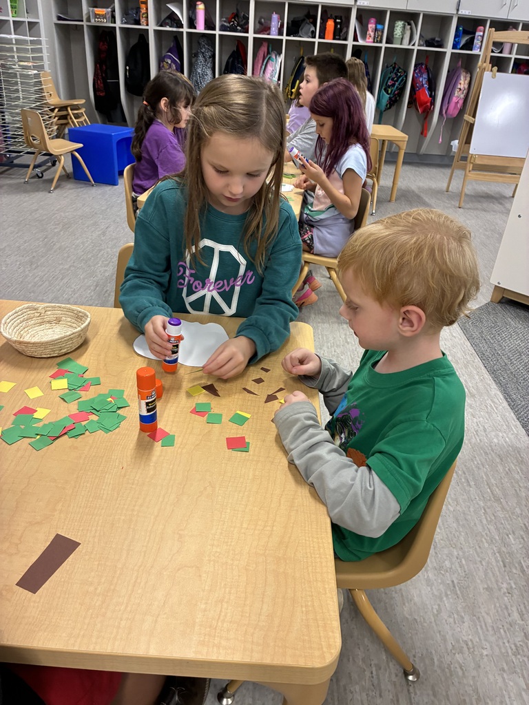 Kids doing art