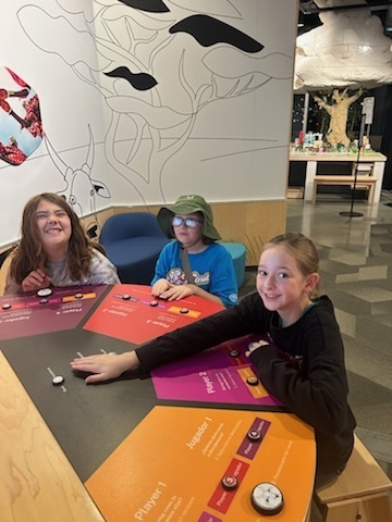 Kids at exhibit