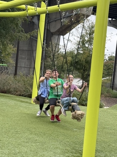 Kids at exhibit