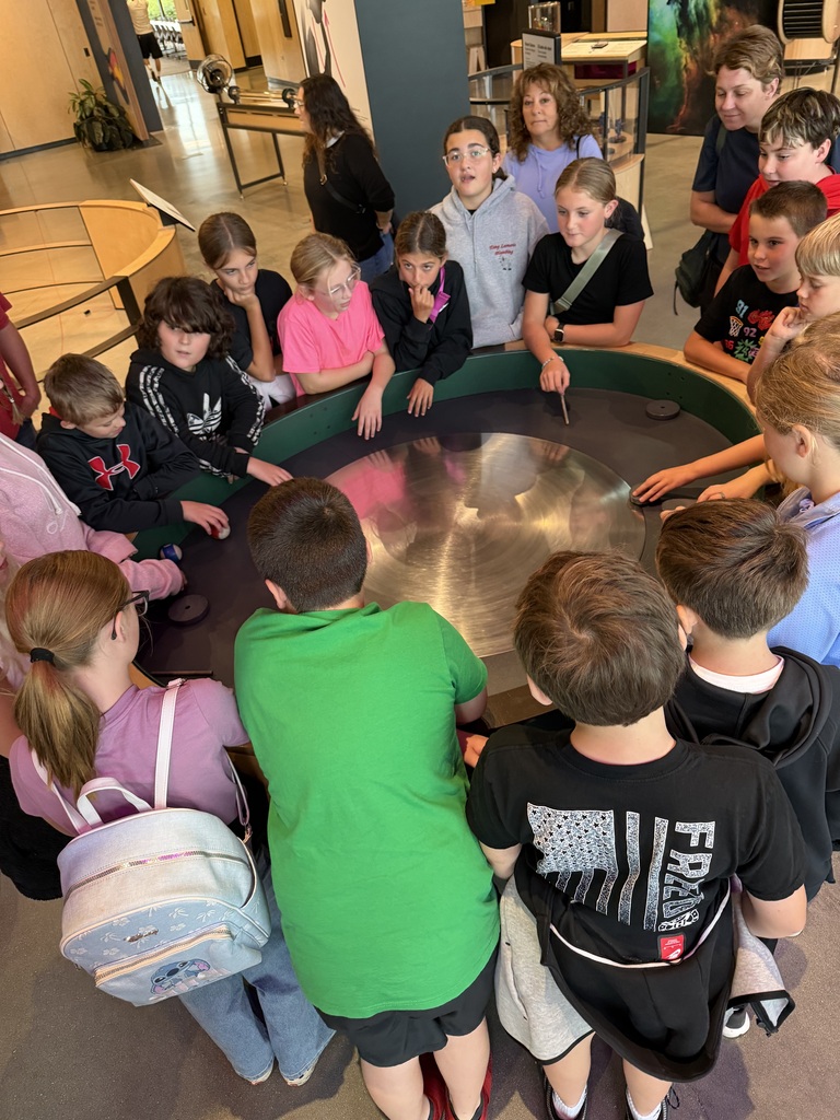 Kids at exhibit