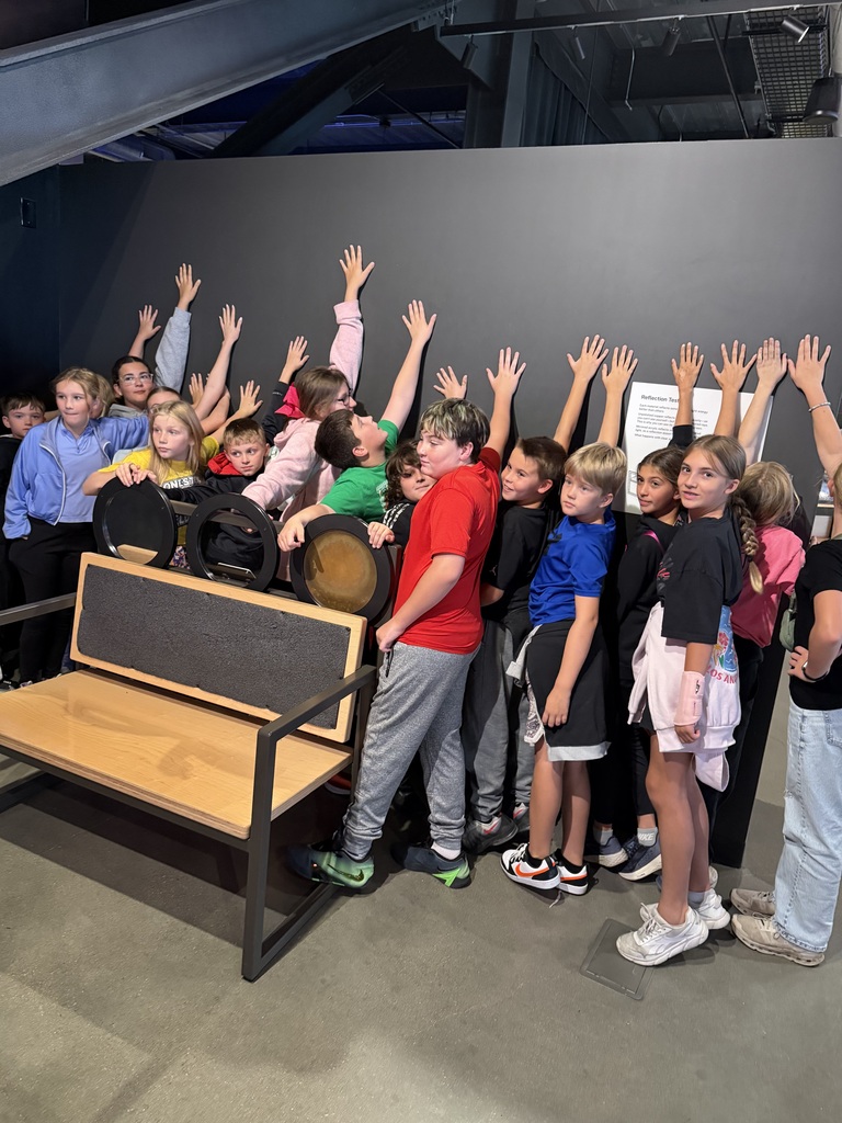 Kids at exhibit