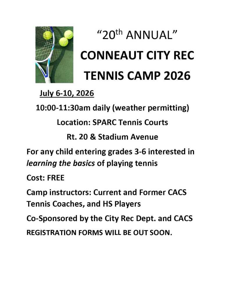 Tennis Camp 2026
