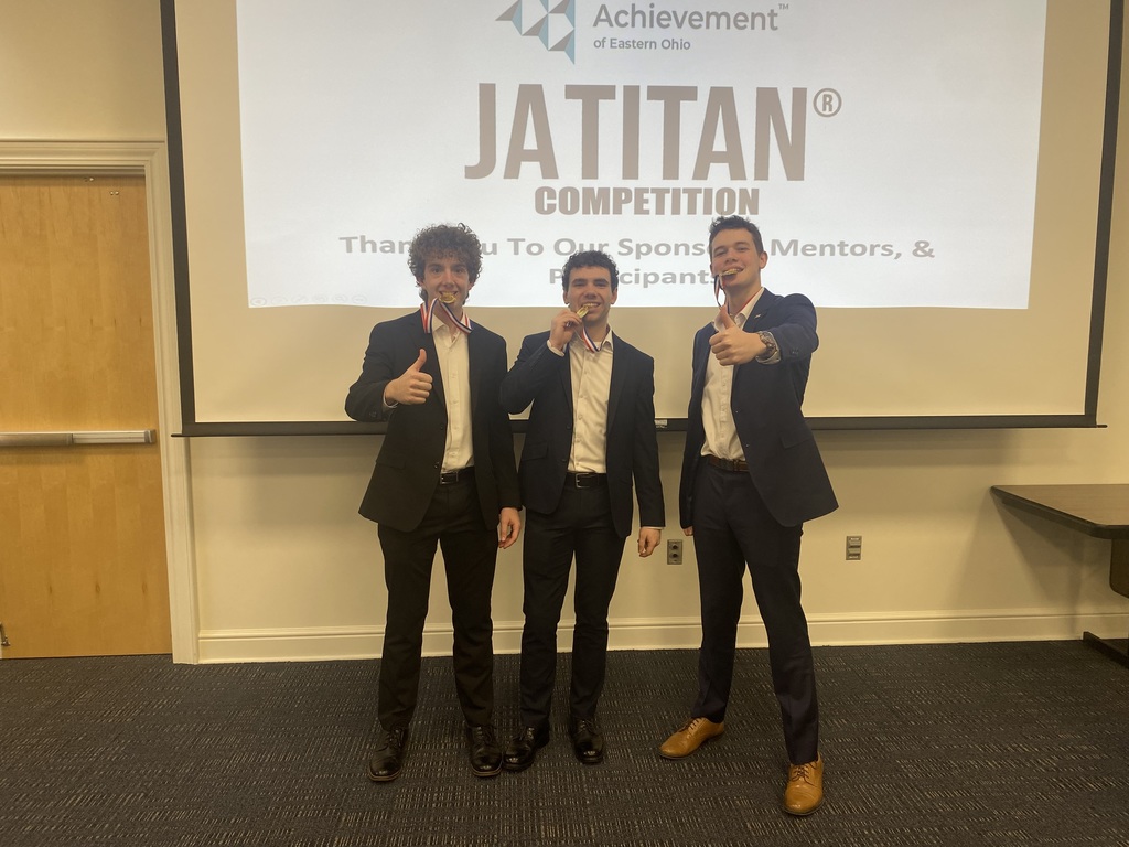 First Place winners at the Titan Business Challenge