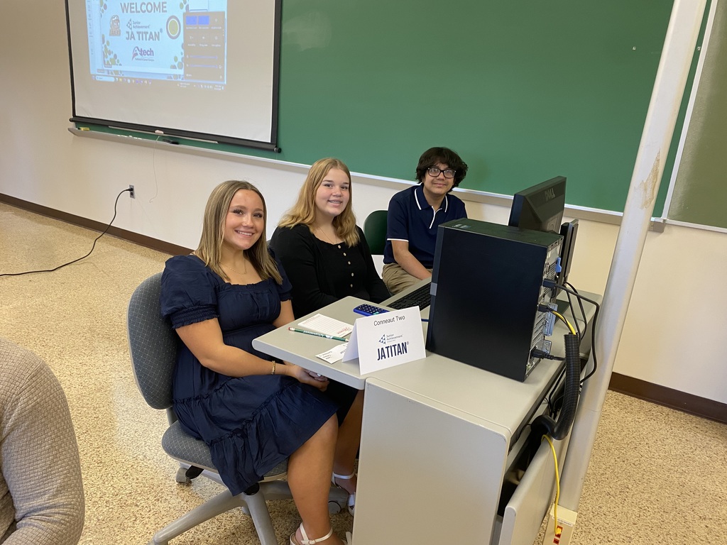 CHS students participating in the Titan Business Challenge