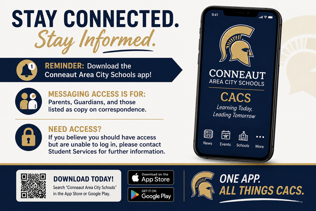 Download the Conneaut Area City Schools app today!