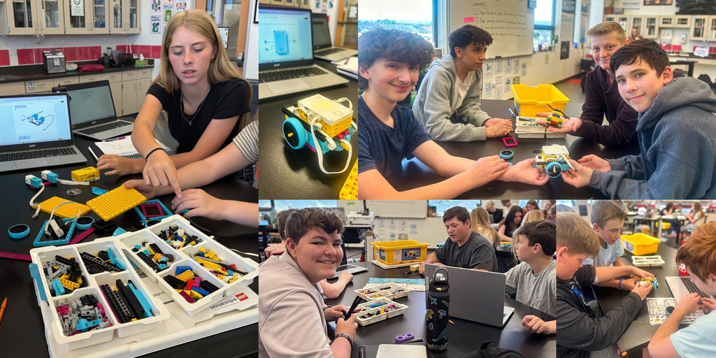 8th Grader Building Lego Rovers