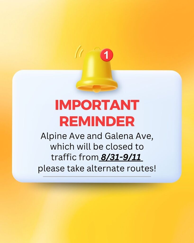 Important Reminder 