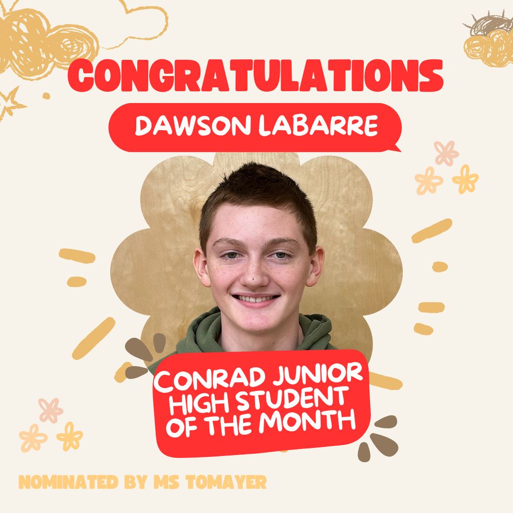 Junior High Student of the Month