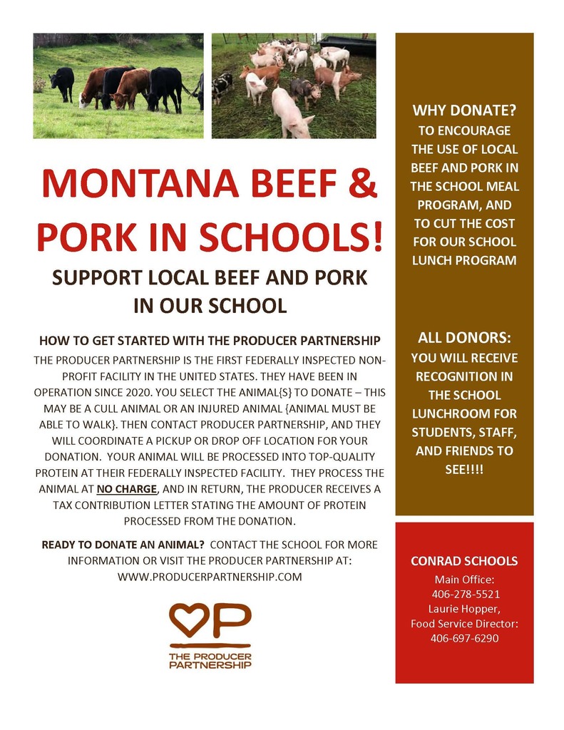 Montana Beef and Pork In Schools