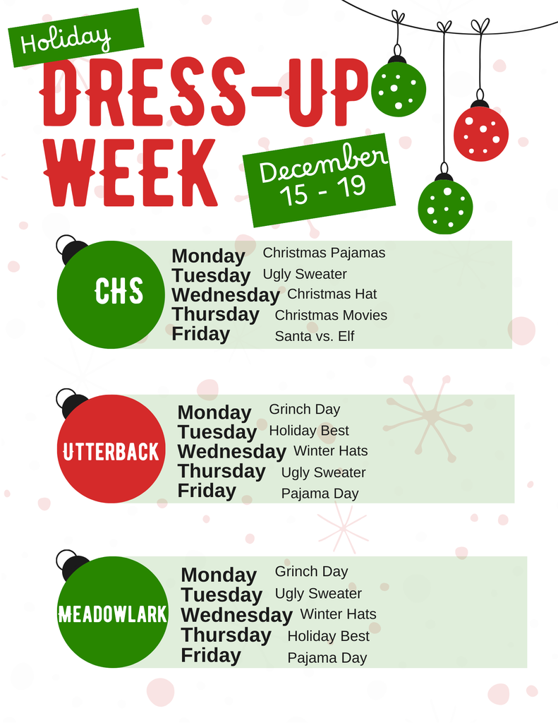 Holiday Dress Up Week