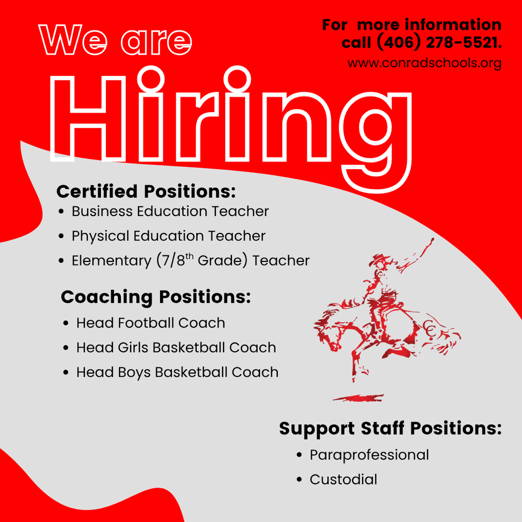 Spring Open Positions