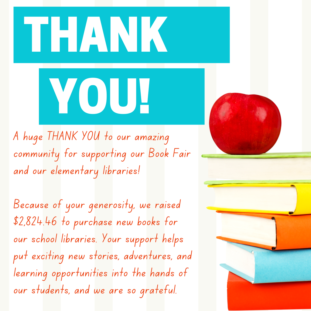 Book Fair Thank You