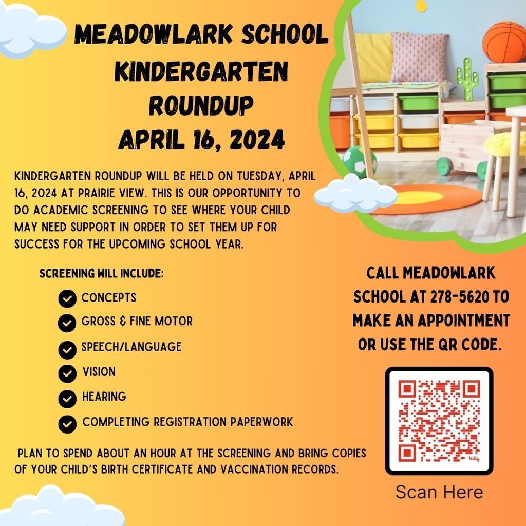 Kindergarten Roundup flyer