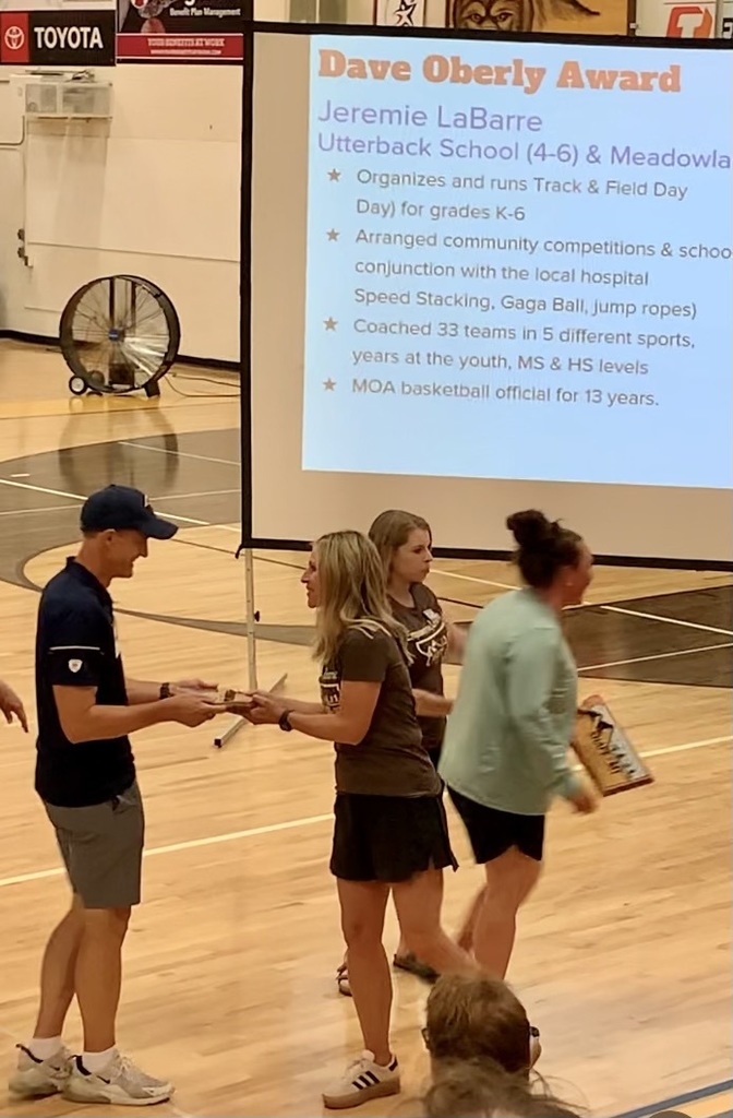 Mr. LaBarre receiving award