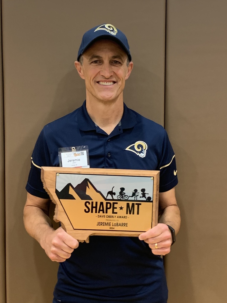 Mr LaBarre with award