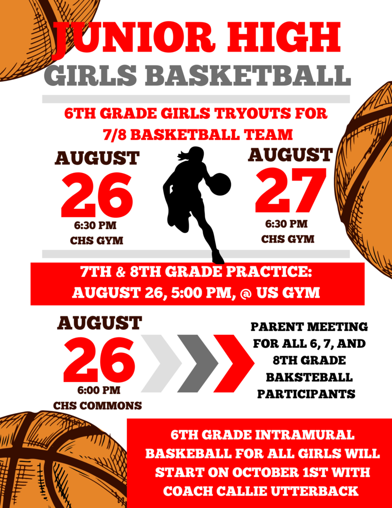 Junior High Girls Basketball Flyer