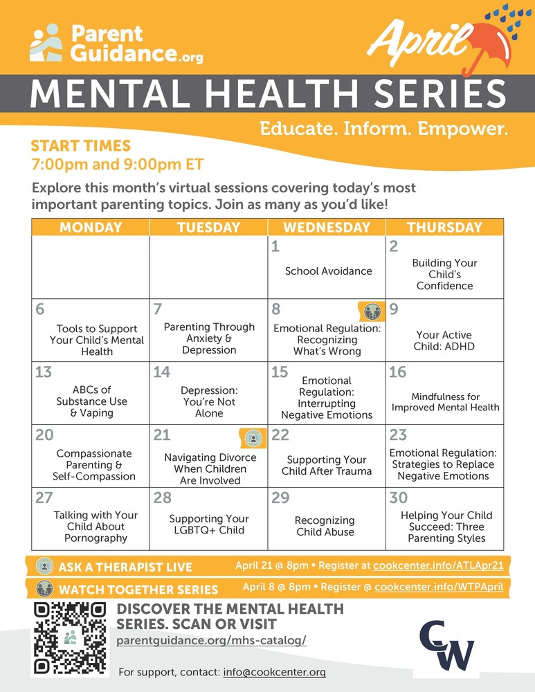 april mental health calendar