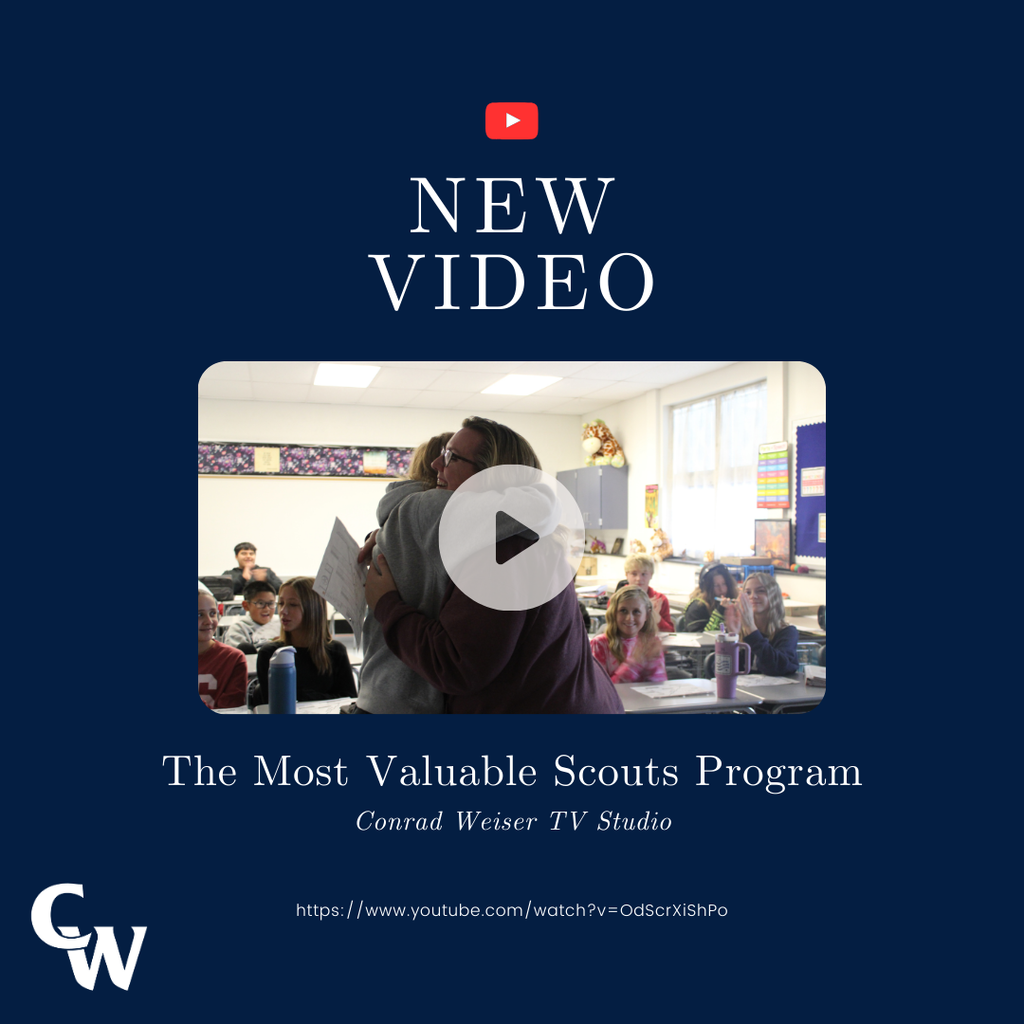 π½οΈπ«π We are so excited to share more about our new βMost Valuable Scoutβ program! The Conrad Weiser Athletic Department and CWTV put together a video sharing all of the student & staff member interactions when presenting their MVS awards. This gives the community a closer look at the impact our employees have made in our senior athletes academic lives. We encourage you to take time to watch these heartwarming presentations by following the link provided. Thank you @cwscoutssports and CWTVπ πhttps://www.youtube.com/watch?v=OdScrXiShPo π Conrad Weiser TV Studio - Most Valuable Scouts Program ADA Compliance: New Video The Most Valuable Scouts Program Conrad Weiser TV Studio https://www.youtube.com/watch?v=OdScrXiShPo
