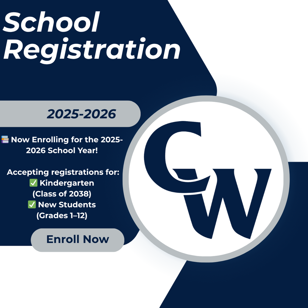 📚 Now Enrolling for the 2025-2026 School Year!  Is your child ready to start school? We’re now accepting registrations for: ✅ Kindergarten (Class of 2038) ✅ New Students (Grades 1–12)  🕒 Time is of the essence! Help us get everything ready—from class schedules to bus routes—by registering ASAP!  🖥️ Register online today: 👉 https://www.conradweiser.org/page/new-student-enrollment  📄 You’ll need: 📜 Proof of student's age 💉 Immunization records 🏠 Proof of residency  📍 Need help? 📞 Call us at (610) 693-8542 ext. 6243  🎉 Let’s make 2025-2026 an amazing school year—we can’t wait to welcome your child to the Conrad Weiser family! #WeAreWeiser #ClassOf2038 #RegisterNow