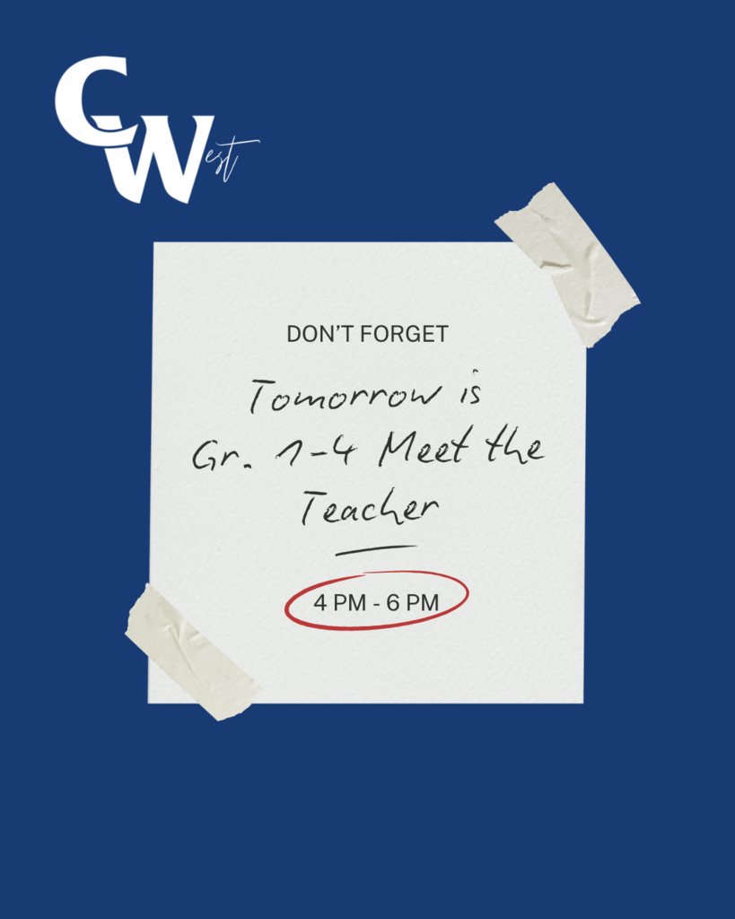 Reminder Meet the Teacher