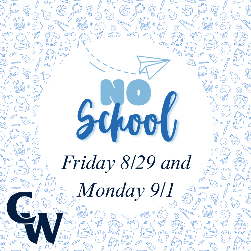 no school 8/29 and 9/1