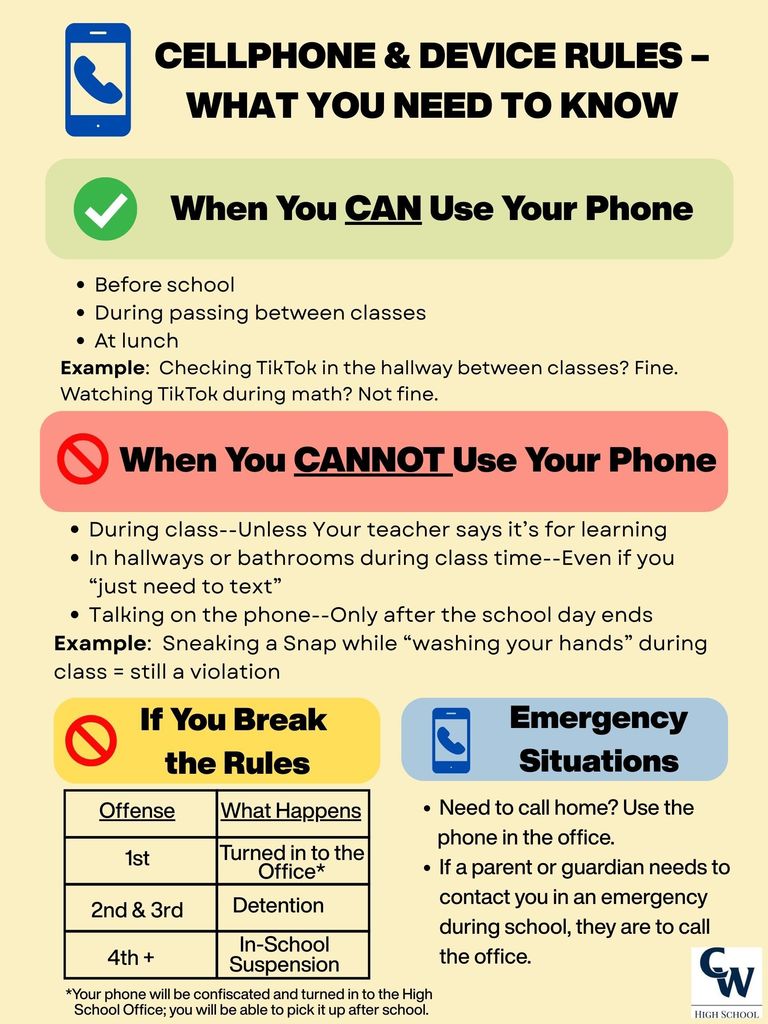 Cellphone & Device Rules -- What You Need to Know
