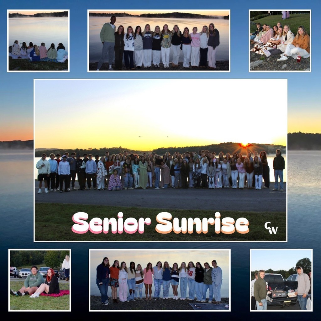 senior sunrise collage of pictures