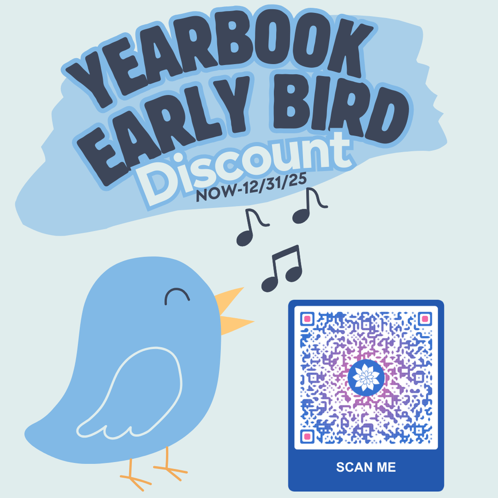 Scan QR code to order CW West Elementary Yearbook for $23.00. Limited time offer