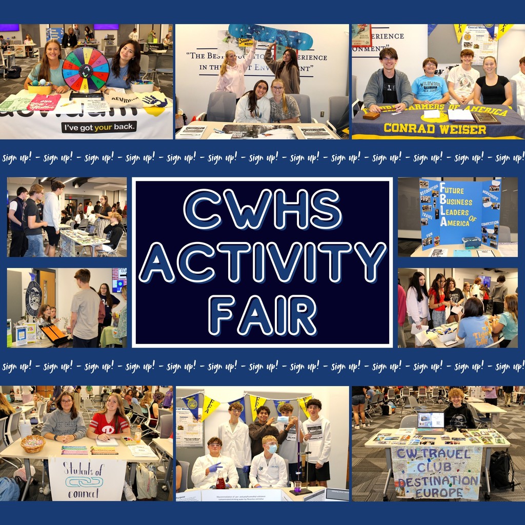 picutrse of students signing up for clubs