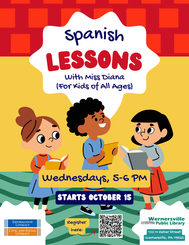 🇪🇸✨ Spanish Lessons with Miss Diana are coming soon! ✨🇪🇸  📅 Program begins October 15 🕔 Wednesdays | 5:00–6:00 PM 👨‍👩‍👧 Open to all ages ⏳ Offered for a limited time  👉 Please register here: https://forms.gle/7DKJYURW9bM1zZap6