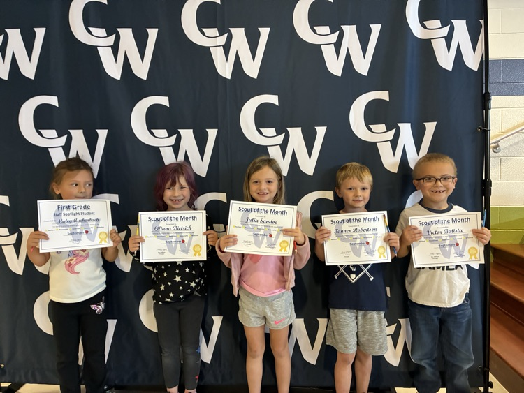 first grade students of the month