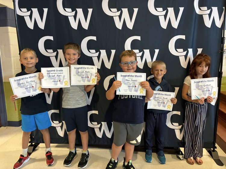 2nd grade students of the month