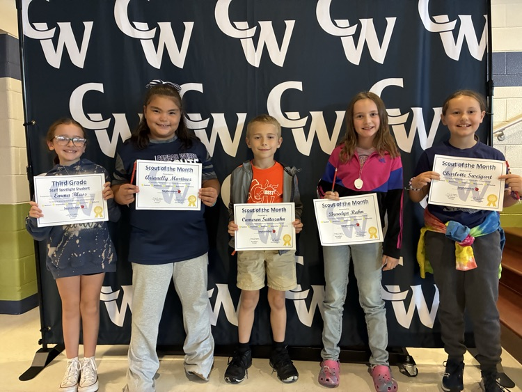 3rd grade students of the month