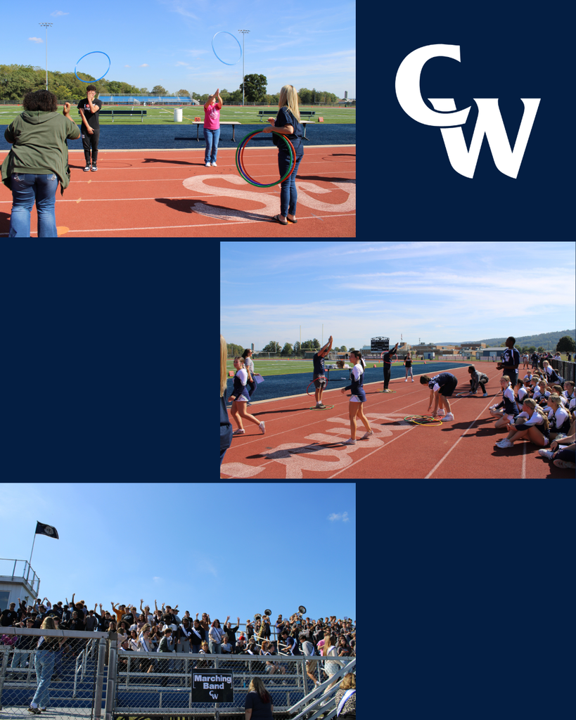 kids at outdoor pep rally